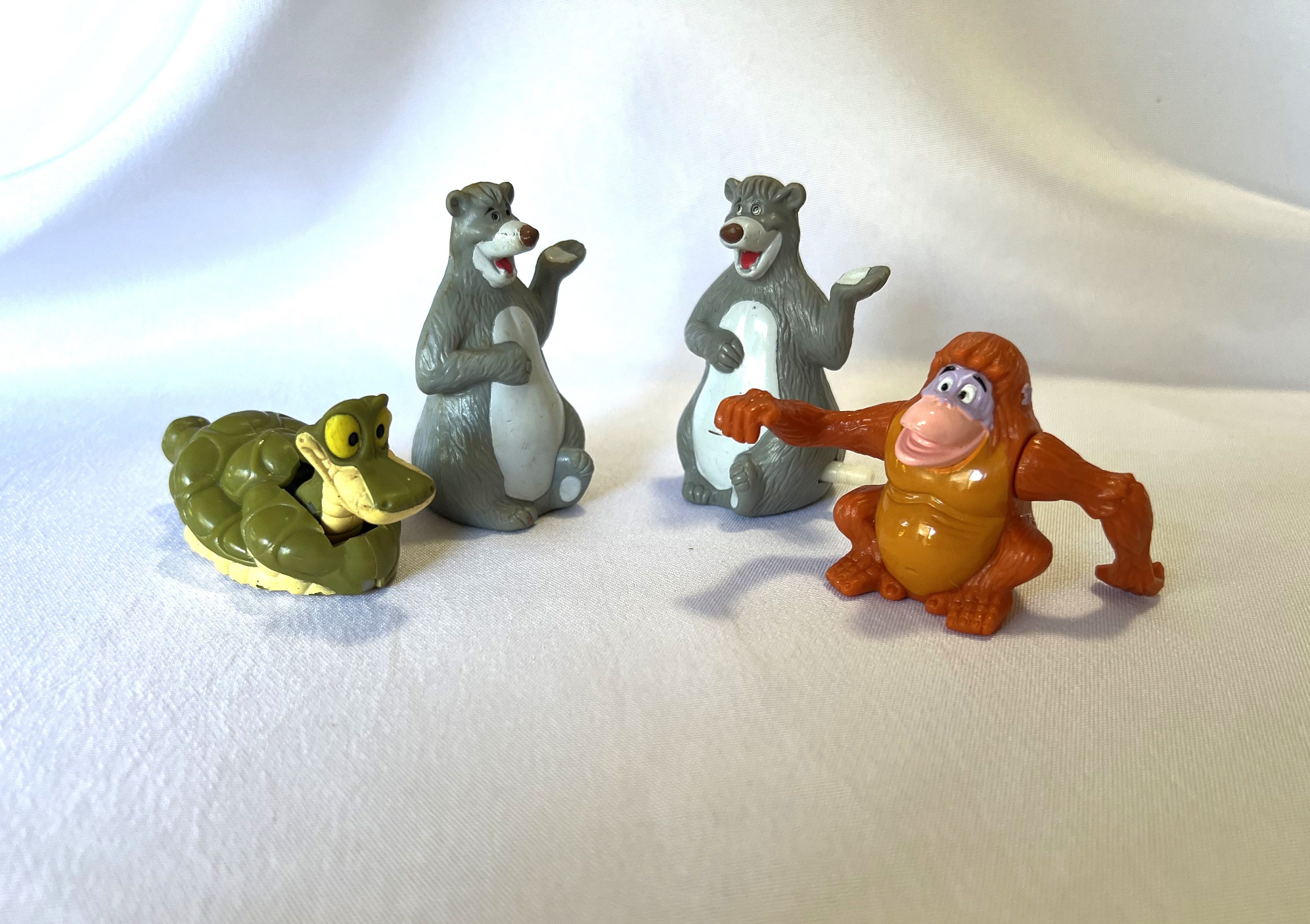 Vintage Disney the Jungle Book Wind up Toys Baloo Kaa King
