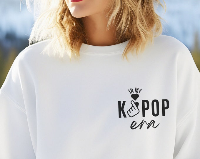 Korean finger heart sweatshirt, Korean finger love symbol shirt, Korean finger heart, Cute K-Pop tee, k-pop shirt, kpop shirt, Finger Heart