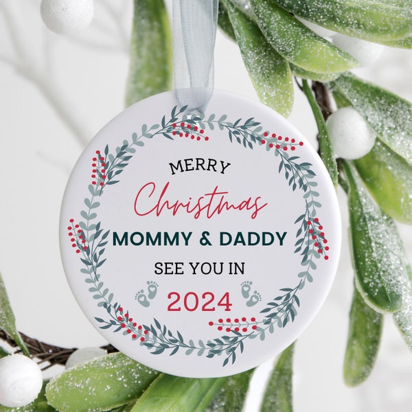 Expecting Ornaments, New Parents Ornament, Pregnant Ornament, Bump's First Christmas Ornament, Baby Christmas Ornament, Pregnancy Ornament