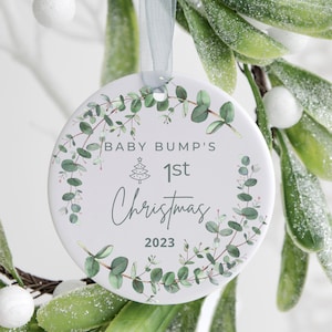 New Parents Ornament, new mommy, new daddy, 2024 baby, New baby Christmas ornament, parents to be, Pregnancy Ornament, Baby Bump's Christmas