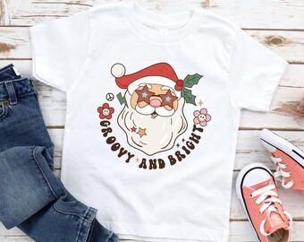 Peuter Kerst Shirt, Unisex Kids Kerst Shirt, Kids Santa shirt, Kids Holiday Shirt, Christmas Love, Rudolph, Santa Shirt, Retro Santa