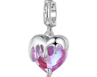 Pandora Fit Sterling Silver Pendant The Melted Heart Of A Maiden CZ Dangle Charm Sursenso Jewellery