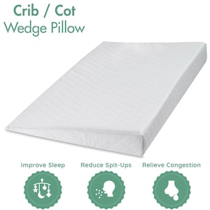 Baby Wedge Pillow Anti Reflux Colic Cushion For Pram Crib Cot Bed Flat Head  Foam