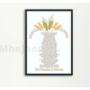 Proverbs 31 Woman Print: Christian Wall Art (Digital Download)