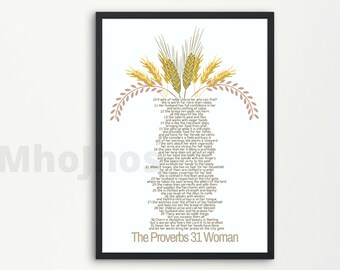 Proverbs 31 Woman Print: Christian Wall Art (Digital Download)