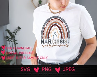 Narcissist Survivor Svg,No To Narcissism,Freedom from Narcissist,stop narcissism,Leopard design,SGV,PNG,JPG digital download