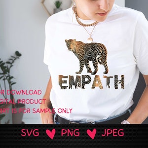 Empata Leopard Design,Empata,Não ao Narcisismo,empático,super empático pare o narcisismo,Seja empático,SGV,PNG,JPG download digital