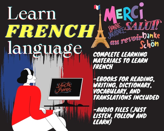FRENCH LANGUAGE learning materials compilation of ebooks,instructions,audio files/French dialect complete resources for beginners