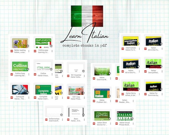 Italian Language Learning Materials Compilation,guides in Writing