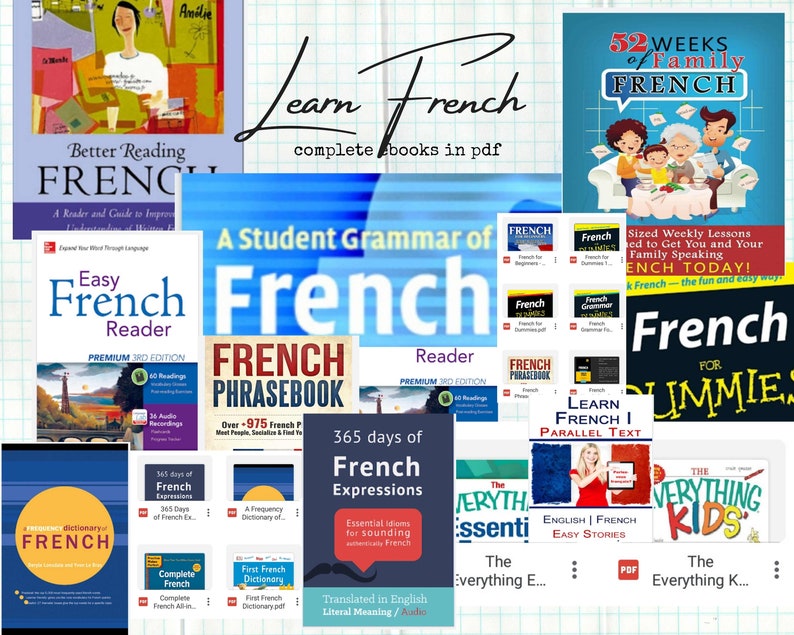 Materiale didattico della LINGUA FRANCESE raccolta di ebook, istruzioni, file audio/risorse complete in dialetto francese per principianti immagine 2