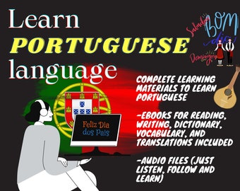 PORTUGUESE LANGUAGE learning materials compilation of ebooks,instructions,audio files/Portugal dialect complete resources for beginners