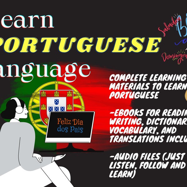 PORTUGUESE LANGUAGE learning materials compilation of ebooks,instructions,audio files/Portugal dialect complete resources for beginners