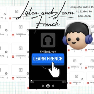 Materiale didattico della LINGUA FRANCESE raccolta di ebook, istruzioni, file audio/risorse complete in dialetto francese per principianti immagine 3
