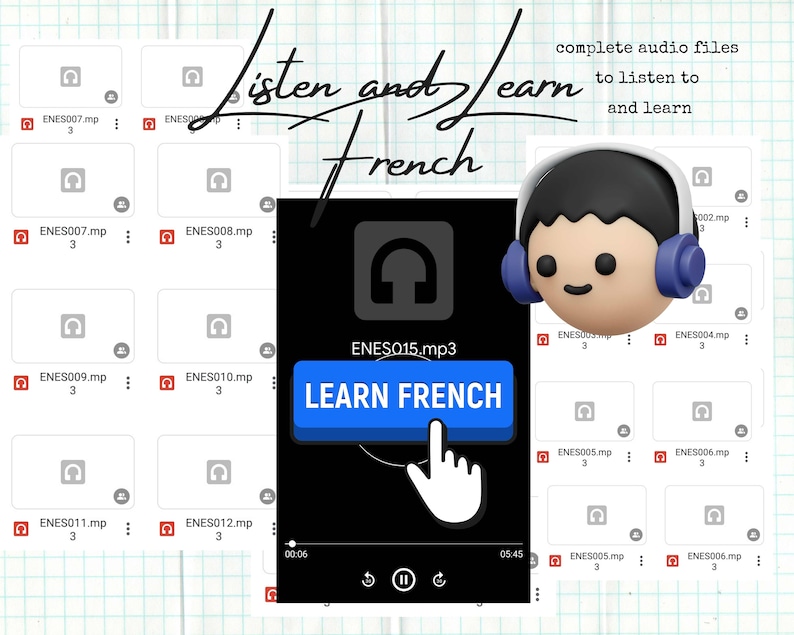 Materiale didattico della LINGUA FRANCESE raccolta di ebook, istruzioni, file audio/risorse complete in dialetto francese per principianti immagine 3