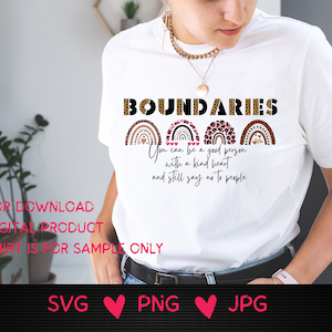 Setting Boundaries Leopard Design: SVG, PNG, JPG (Digital Download)