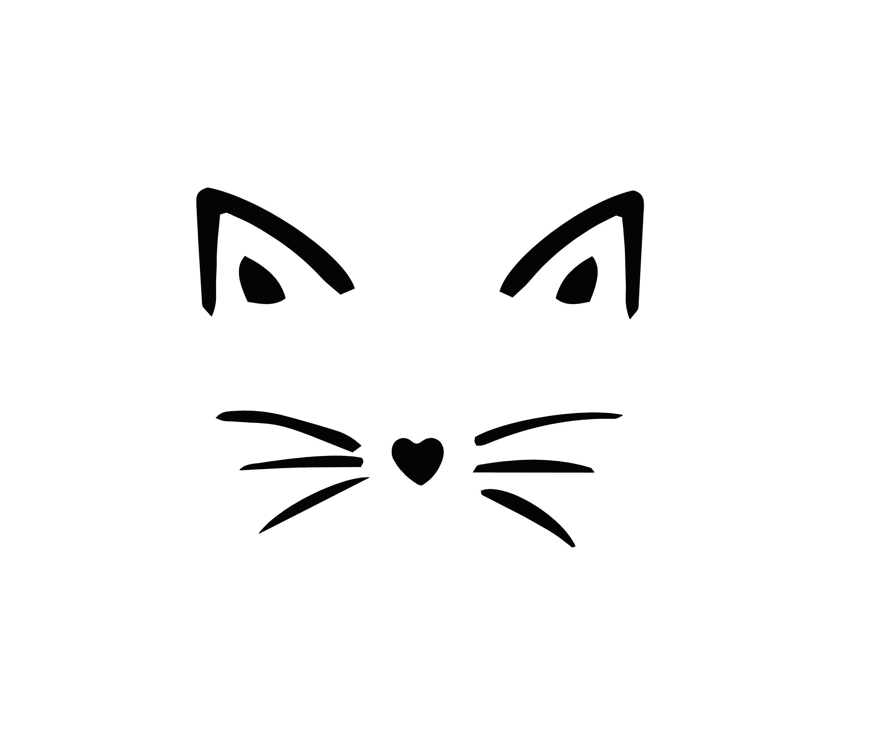 Cat Decal Cat Whiskers Decal Etsy