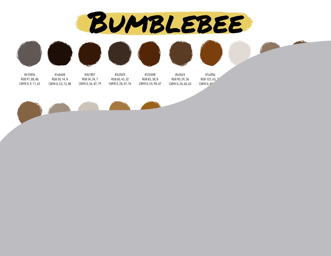 Procreate Color Palette | Bumblebee | Instant Download | Digital File ...