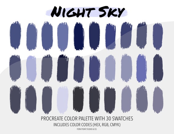 Night sky color on sale palette