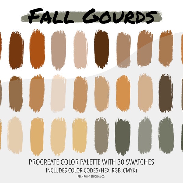 Fall Color Pallette - Etsy