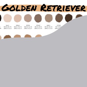 Procreate Color Palette | Golden Retriever | Instant Download | Digital ...