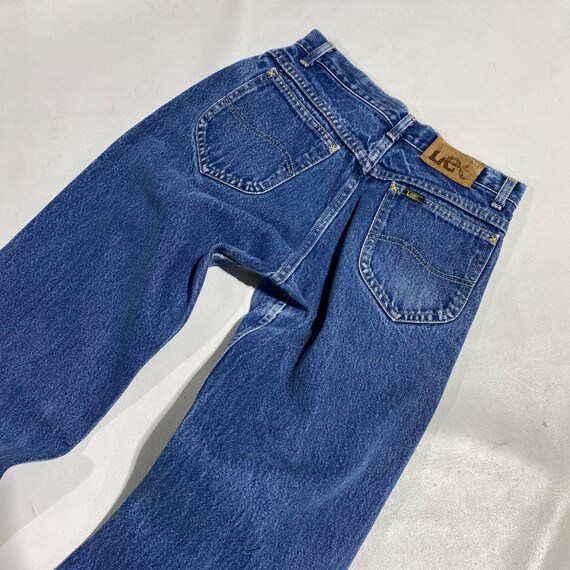 70's 80's Vintage Lee Jeans sz 26x32 - image 9