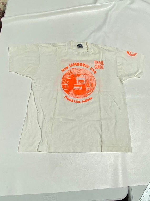 90's Vintage T-shirt Single stitch Jeep Jamboree … - image 1