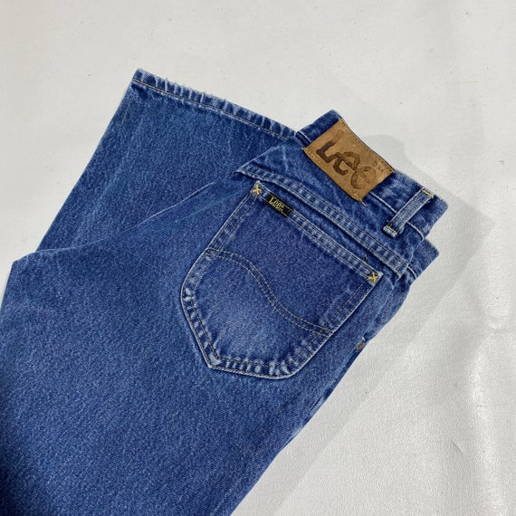 70's 80's Vintage Lee Jeans sz 26x32 - image 2