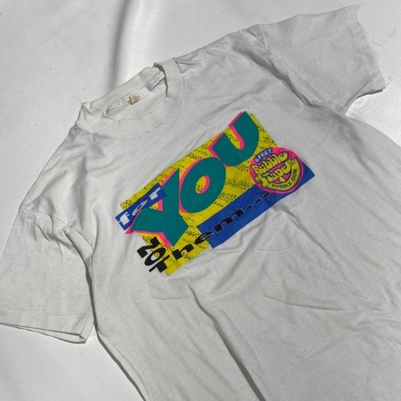 80's 90's Vintage Bubble Gum T-shirt Sz Large - image 1