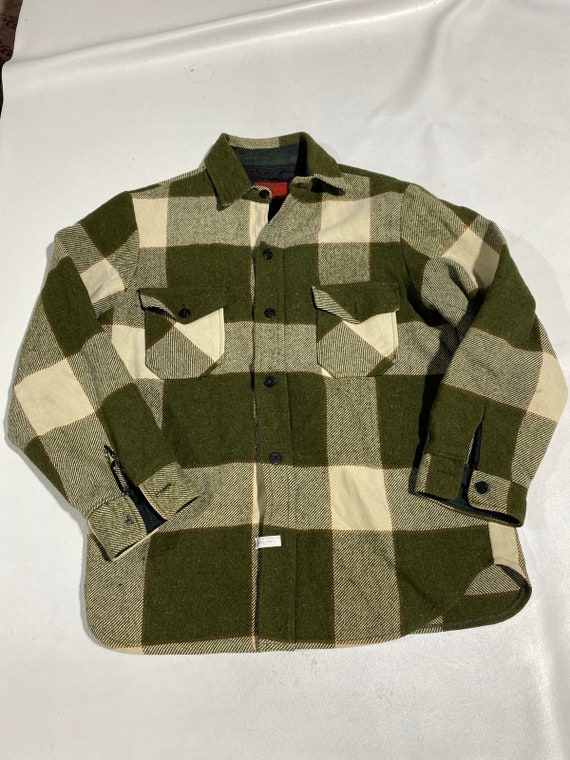 60's 70's Vintage CPO Flannel Shirt Medium Sears
