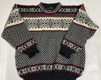 70's 80's Vintage Nordstrikk nordic sweater made in norway sz large