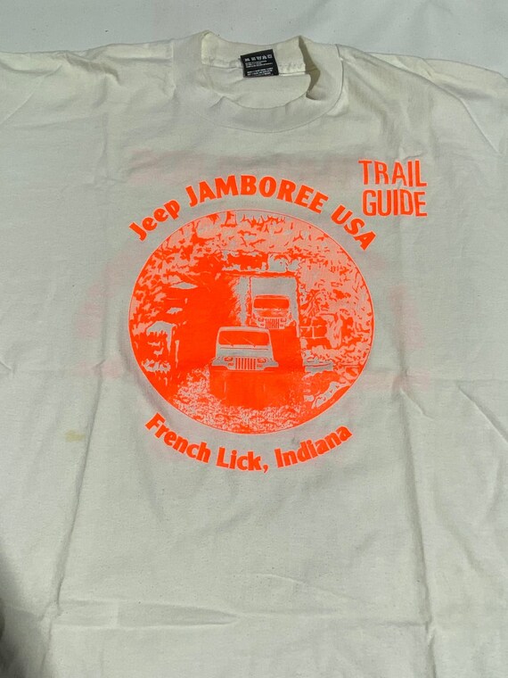 90's Vintage T-shirt Single stitch Jeep Jamboree … - image 3