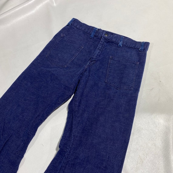 60's 70's Vintage Flared Hippie Jeans Sz 30x32 - image 2