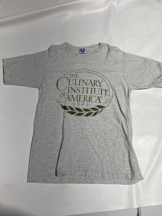 80's 90's Vintage The Culinary Institute T-shirt S