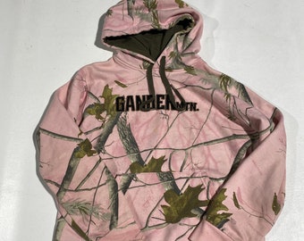 Women's gander MTN pink Hoodie real tree sz Medium