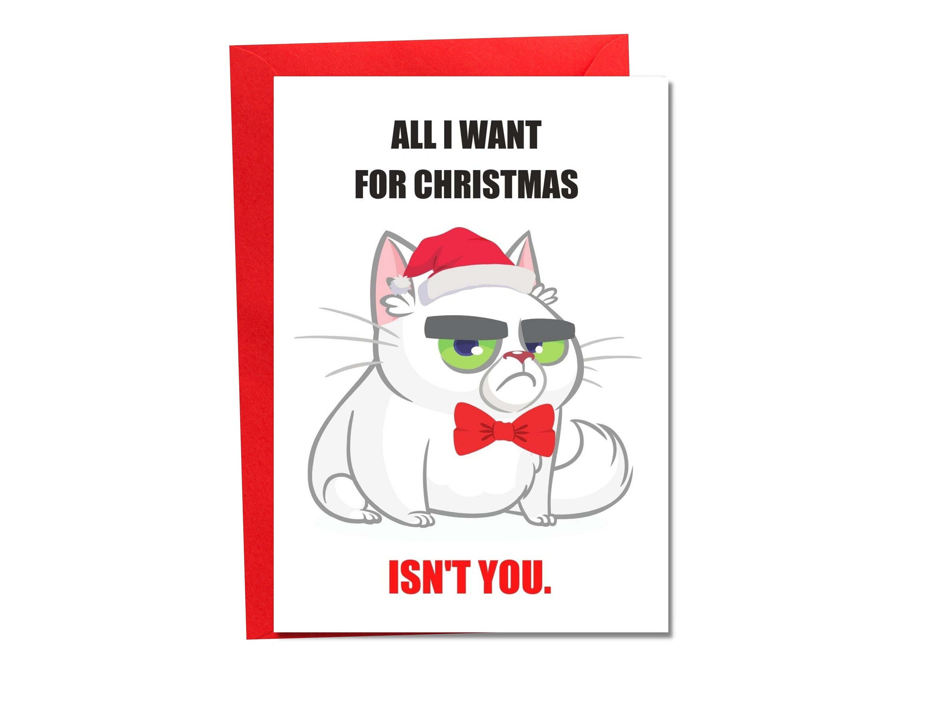 Funny Cat Family Christmas Cards