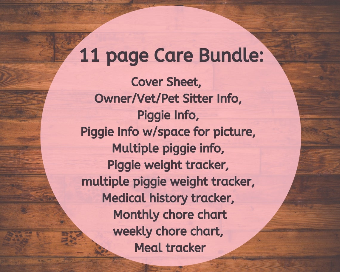 Ultimate Guinea Pig Care Bundle Printable, Guinea Pig Care Binder ...