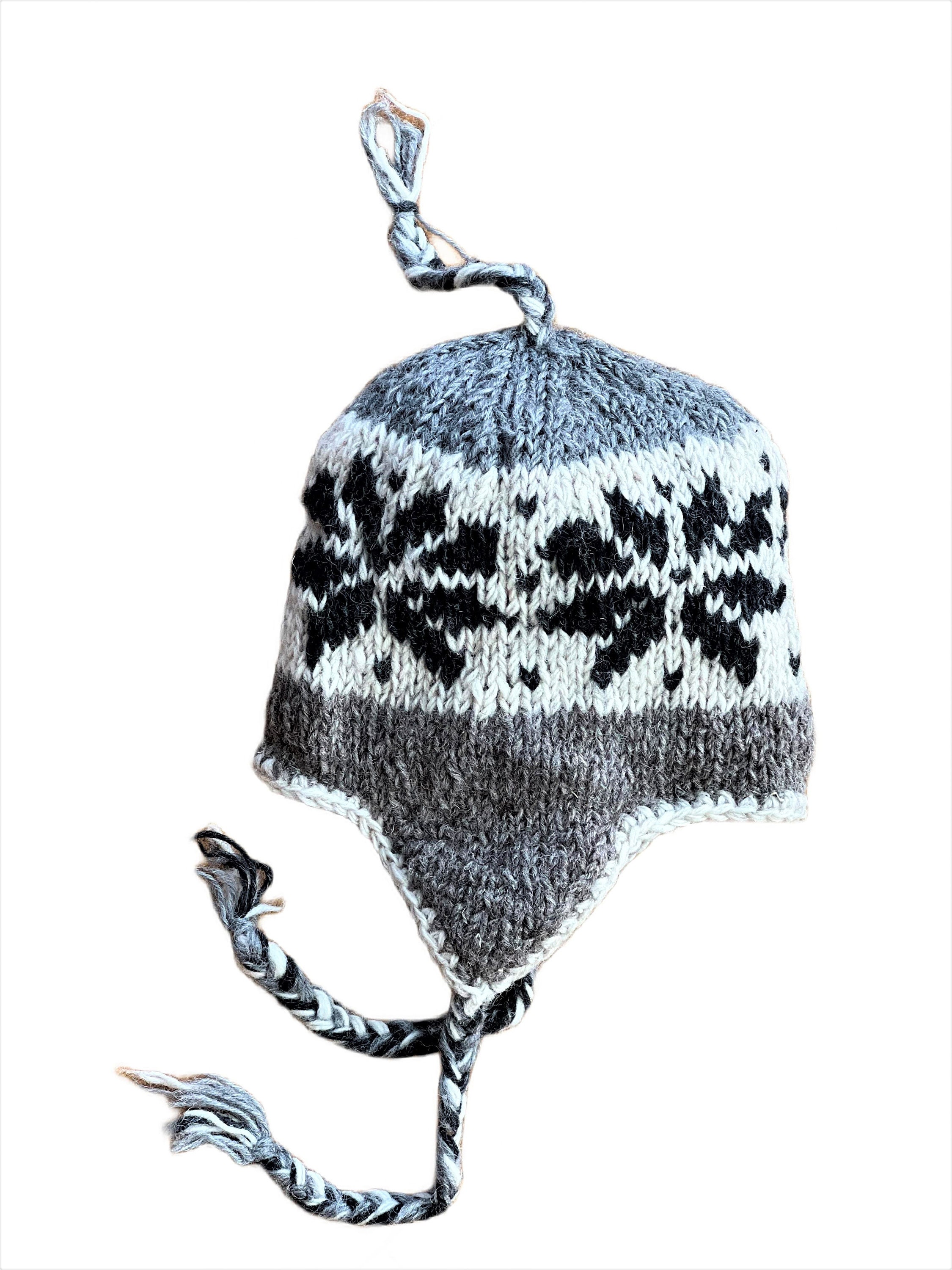 Warm Wool Hat Fleece Lined Hand Knit Ear Flaps Winter Beanie Classic Chic Hand-knitted Wool Earflap Hat – Fleece-lined Nepal Beanie  main image 2