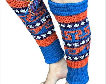 Knitted Boot Socks & Toppers | Slouchy Handmade Leg Warmers for Winters |  Knee High Footless Socks / Thights