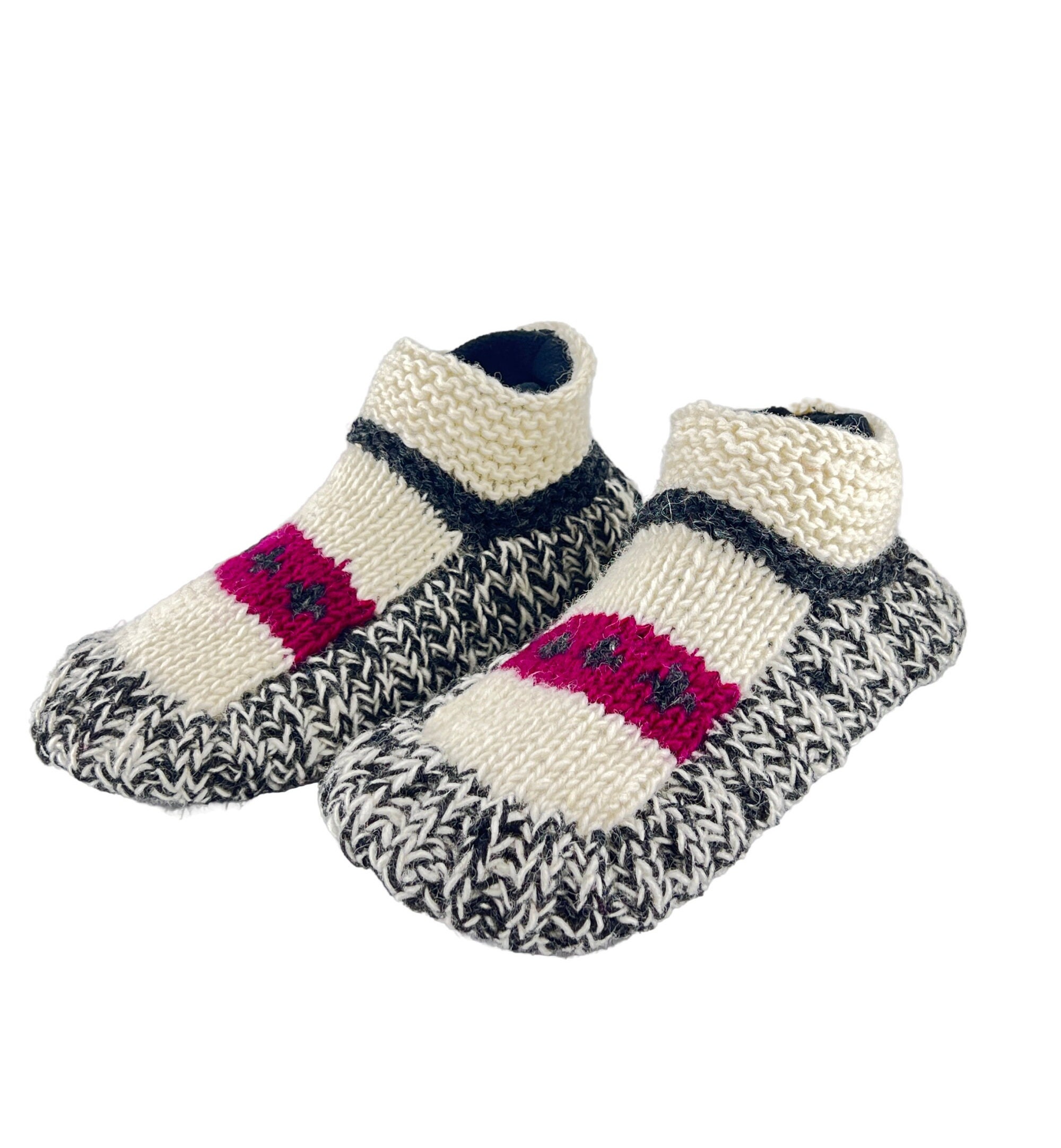 Knitted Booties Childrens Slipper Socks Amazon Kids Toddler