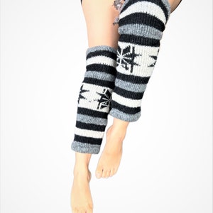 Super Soft Woolen Leg Warmers for Womens | Knitted Boot Cuffs | Knee High Socks | Soft Woolen Footless Yoga Pilates Leg Warmers