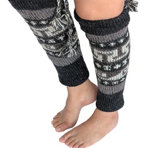 Super Soft Woolen Leg Warmers for Womens | Knitted Boot Cuffs | Knee High Socks | Soft Woolen Footless Yoga Pilates Leg Warmers