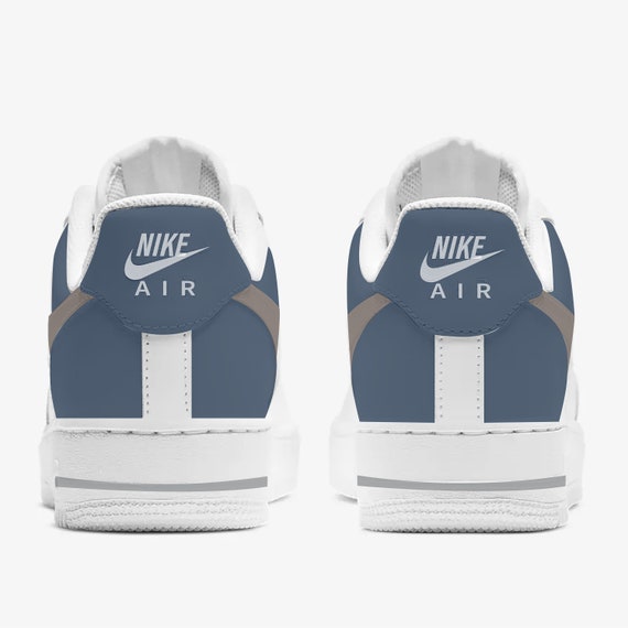 Blue and brown air force ones hotsell