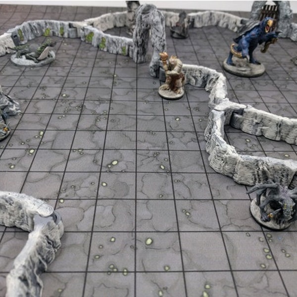 DnD modular dungeon set modular cave system table top terrain doungen dungeons and dragons