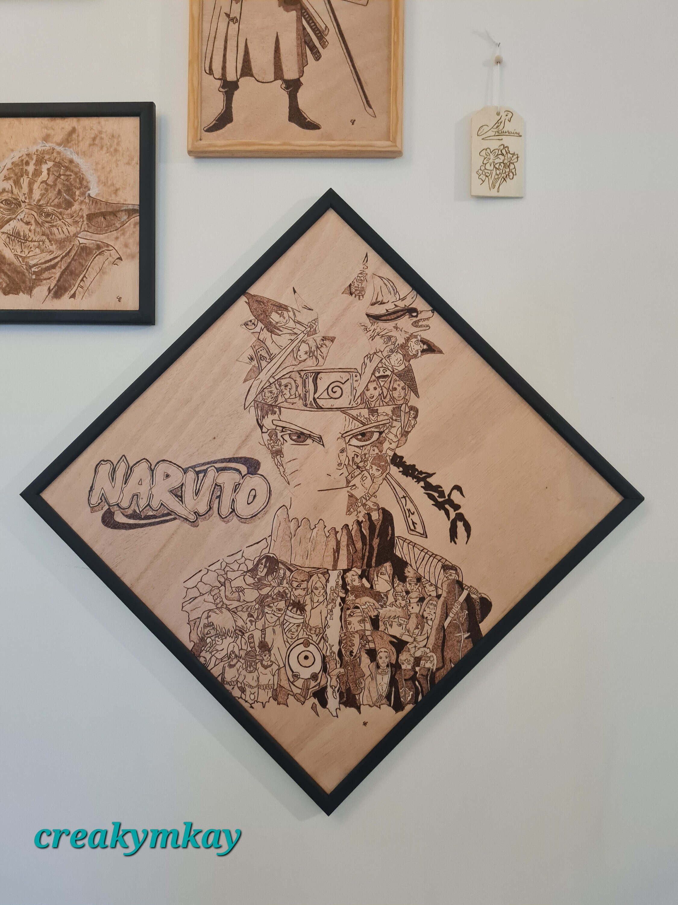Pyrogravure Bois Naruto