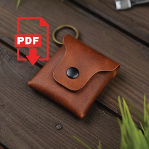 Patrón PDF de Toro Junior Fold / Formato A4 + Formato Carta (EE. UU.), Monedero pequeño, Monedero de cuero, Estuche de cuero pequeño, Estuche de cuero pequeño