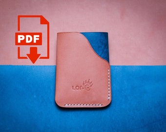 Leather Cardholder PDF Pattern | Minimalist Wrap Wallet (A4 + Letter)
