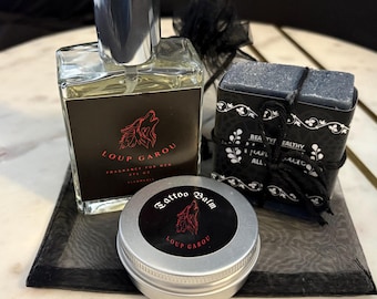 Loup Garou Men’s Cologne, Body Balm and Soap Set