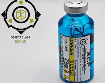 SCP-405 Telepathy Virus Vial – Sealed Euclid Cosplay Prop - Etsy