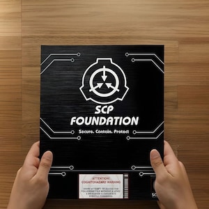SCP Secure Contain Protect Secret Classified Cosplay Decoration Document Folder Presentation Folder UV Print