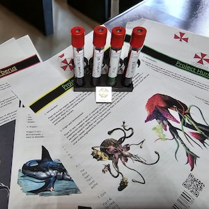 Resident Evil Umbrella Corp Archivo BOW Hunter Cerberus Neptune Plant 42 B.O.W Super Armas Cosplay